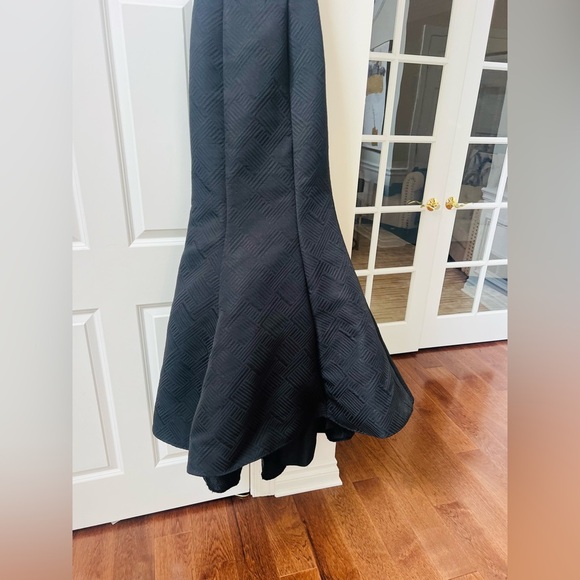 Rachel Allan Black Maxi Dress with Multicolor Waist - Picture 14 of 15